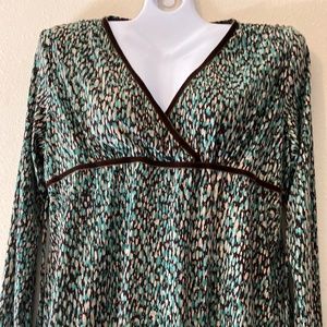 🟡tie front long sleeve women’s top